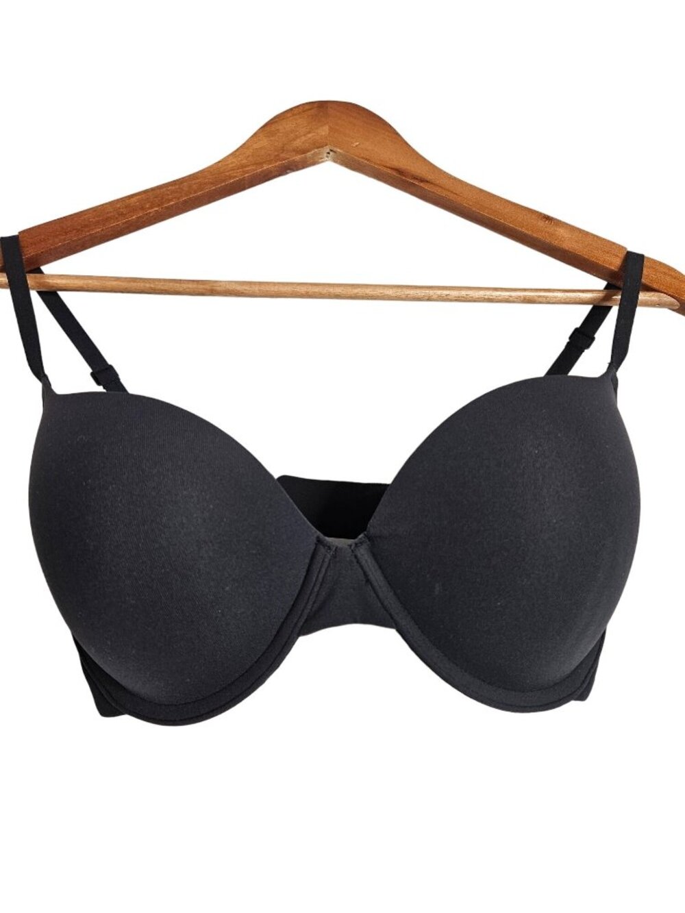 Skims Womens Black 32DD Padded Underwire Bra Adjustable Straps